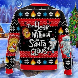 Heat Miser Snow Miser – The Year Without Santa Claus Ugly Sweater Impressive Gift Product Photo 2