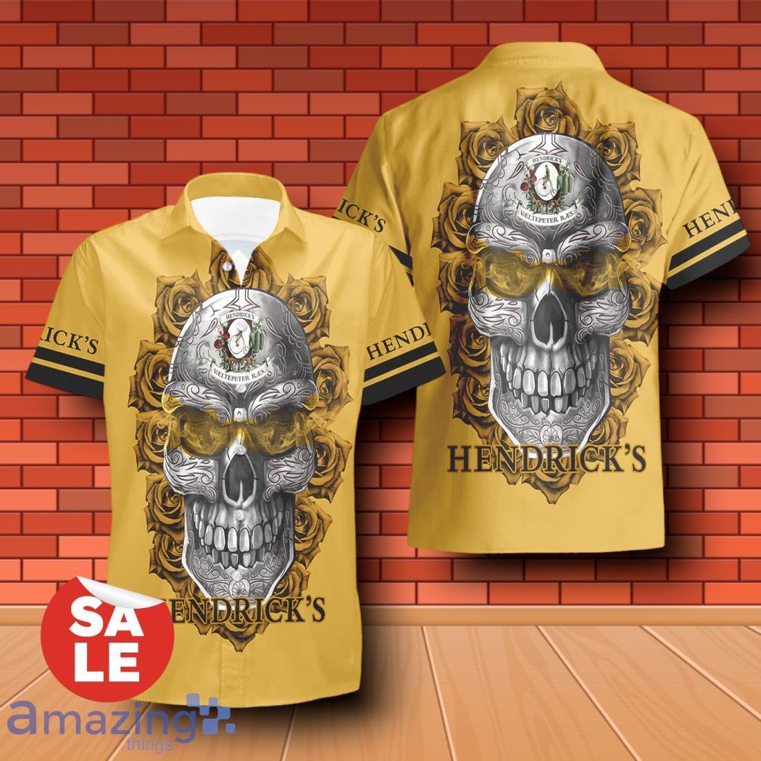 Hendrick's Gin Sukull Rose 3D Hawaiian Shirt & Shorts For Men Women image Hendrick's Gin Sukull Rose 3D Hawaiian Shirt & Shorts For Men Women