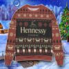 Hennessy Cognac Wine Ugly Christmas 3D Sweater Impressive Gift