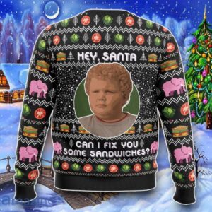 Hey Santa Can I Fix You Some Sandwiches Bad Santa Ugly Christmas 3D Sweater Impressive Gift Product Photo 2