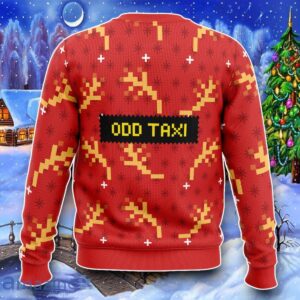 Hiroshi Odokawa Odd Taxi Ugly Christmas 3D Sweater Impressive Gift Product Photo 2