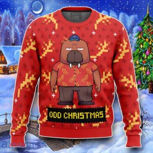 Hiroshi Odokawa Odd Taxi Ugly Christmas 3D Sweater Impressive Gift Product Photo 1
