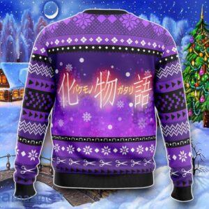 Hitagi And Koyomi Bakemonogatari Ugly Christmas 3D Sweater Impressive Gift Product Photo 2