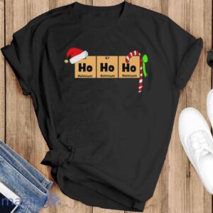 Ho Ho Ho Christmas Chemistry Santa Claus T-Shirt - Black T-Shirt