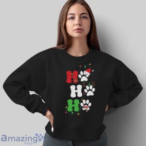 Ho Ho Ho Christmas Dog Paws Shirt, Vintage Christmas Shirt - Sweatshirt
