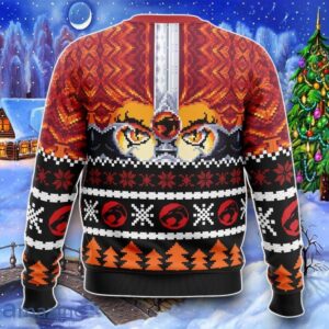 Ho Ho Hooo Holiday Thundercats Ugly Christmas 3D Sweater Impressive Gift Product Photo 2