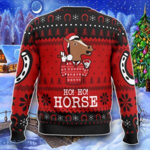 Ho! Ho! Horse Bojack Horseman Ugly Christmas 3D Sweater Impressive Gift Product Photo 2