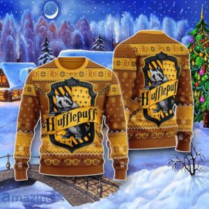 Ho Ho Hufflepuff Christmas Sweater Impressive Gift Product Photo 1