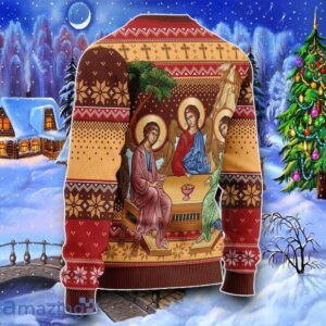 Holy Trinity Christmas Sweater Impressive Gift Product Photo 2
