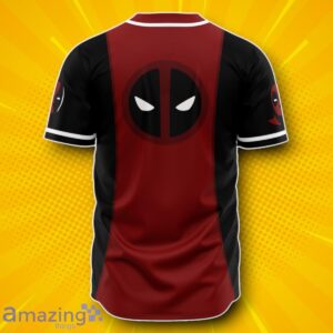 Hooktab 3D Printed Deadpool Marvel Men’s Short Sleeve Baseball Jersey Unique Gift Product Photo 2