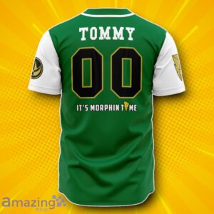 Hooktab 3D Printed Green Dragonzords Tommy Oliver Power Rangers Men’s Short Sleeve Product Photo 2