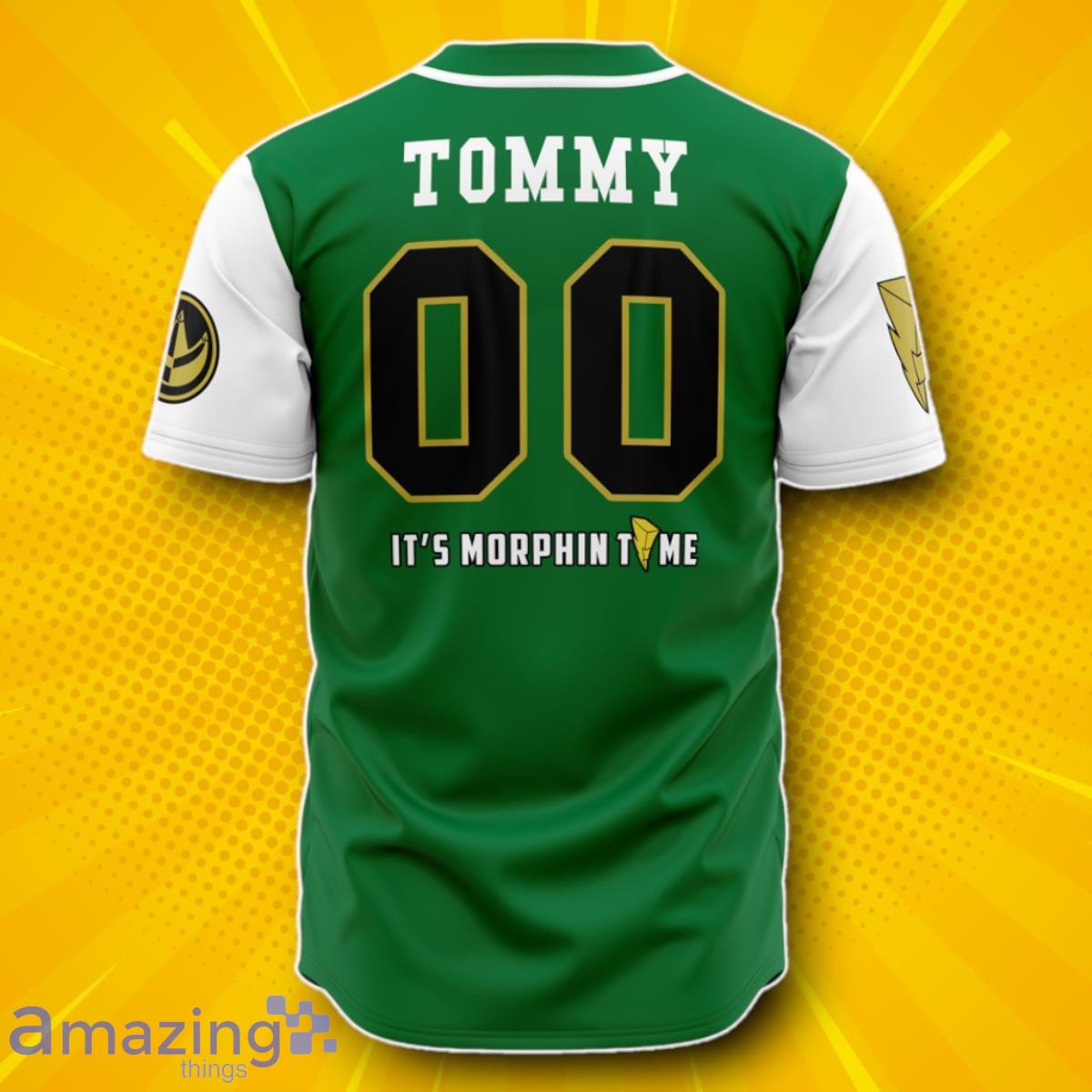Hooktab 3D Printed Green Dragonzords Tommy Oliver Power Rangers Men’s Short Sleeve image Hooktab 3D Printed Green Dragonzords Tommy Oliver Power Rangers Men’s Short Sleeve Product Photo 2