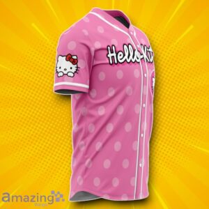 Hooktab 3D Printed Hello Kitty Sanrio Baseball Jersey Unique Gift Product Photo 2