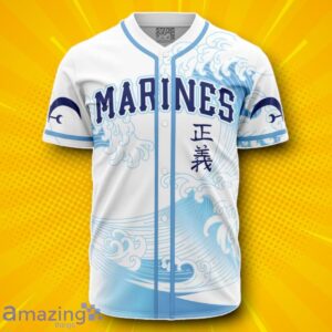 Hooktab 3D Printed Marines Garp One Piece Baseball Jersey Unique Gift Product Photo 1