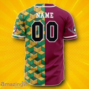 Hooktab 3D Printed Personalized Hashira Giyu Tomioka Demon Baseball Jersey Unique Gift Product Photo 2