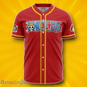 Hooktab 3D Printed Personalized Luffy One Piece Baseball Jersey Unique Gift Product Photo 2