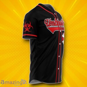 Hooktab 3D Printed Personalized Umbrella Corp Resident Evil Baseball Jersey Unique Gift image Hooktab 3D Printed Personalized Umbrella Corp Resident Evil Baseball Jersey Unique Gift Product Photo 2