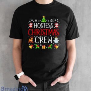 Hostess Christmas Crew Matching Xmas Attendant T Shirt image Hostess Christmas Crew Matching Xmas Attendant T-Shirt - Black Unisex T-Shirt