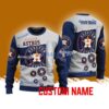 Houston Astros MLB Custom Name Christmas Ugly Sweater 3D For Men Women