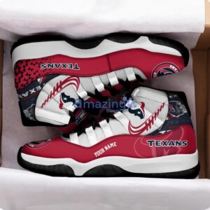 Houston Texans Air Jordan 11 Sneakers Custom Name Sport Team Shoes For Men And Women Product Photo 2