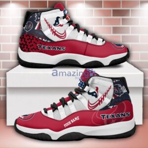 Houston Texans Air Jordan 11 Sneakers Custom Name Sport Team Shoes For Men And Women Product Photo 1