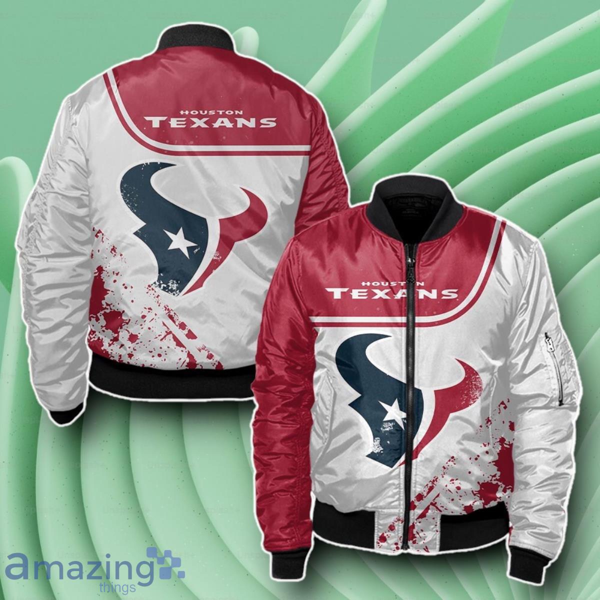 Houston Texans Bomber 3D Beautiful Gift For Everyone image Houston Texans Bomber 3D Beautiful Gift For Everyone Product Photo 1