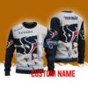 Houston Texans NFL Custom Name Christmas Ugly Sweater 3D For Men Women