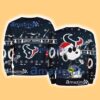 Houston Texans NFL Snoopy and Woodstock Cute Personalized Number Christmas Ugly Sweater New Gift Limited Edition