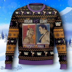 Hulk Hogan Vs Andre The Giant Ugly Christmas Sweater Product Photo 1