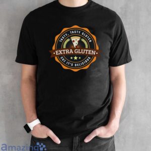 I Love Gluten Shirt, Funny Gluten T-Shirt - Black Unisex T-Shirt