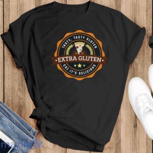 I Love Gluten Shirt, Funny Gluten T-Shirt - Black T-Shirt