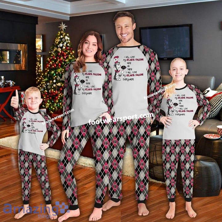 I Will Love My Atlanta Falcons Everywhere Xmas Family Pajamas Set For Men Women Kid image I Will Love My Atlanta Falcons Everywhere Xmas Family Pajamas Set For Men Women Kid - I Will Love My Atlanta Falcons Everywhere Xmas Family Pajamas Set For Men Women Kid