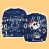 Indianapolis Colts NFL Snoopy and Woodstock Cute Personalized Number Christmas Ugly Sweater New Gift Limited Edition