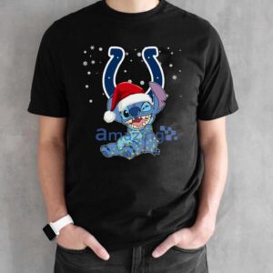 Indianapolis Colts NFL Stitch Merry Christmas T Shirt Product Photo 3