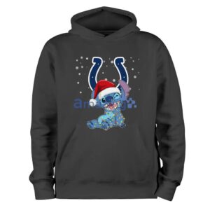 Indianapolis Colts NFL Stitch Merry Christmas T Shirt Product Photo 1