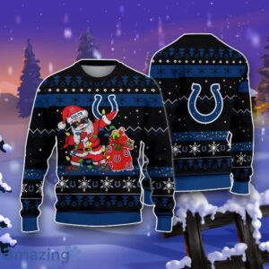 Indianapolis Colts Santa Claus Ugly Christmas 3D Sweater Impressive Gift Product Photo 1