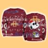 Iowa State Cyclones NCAA Snoopy and Woodstock Cute Personalized Number Christmas Ugly Sweater New Gift Limited Edition