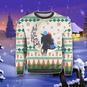 Jack Skellington I Love You To The Moon And Back Ugly 3D Sweater Impressive Gift Product Photo 3