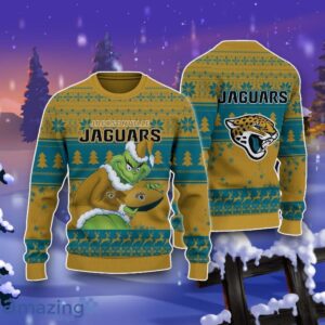 Jacksonville Jaguars Grinch Ugly Christmas 3D Sweater Impressive Gift Product Photo 1