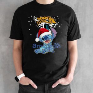 Jacksonville Jaguars NFL Stitch Merry Christmas T Shirt Product Photo 3