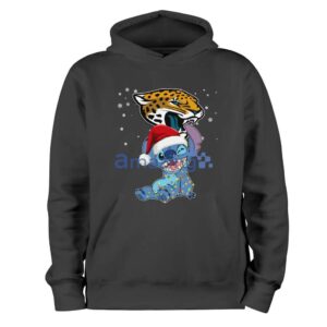 Jacksonville Jaguars NFL Stitch Merry Christmas T Shirt Product Photo 1
