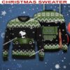 Jeep Car Racing Snoopy Driving A Car Christmas Sweater For Men Women