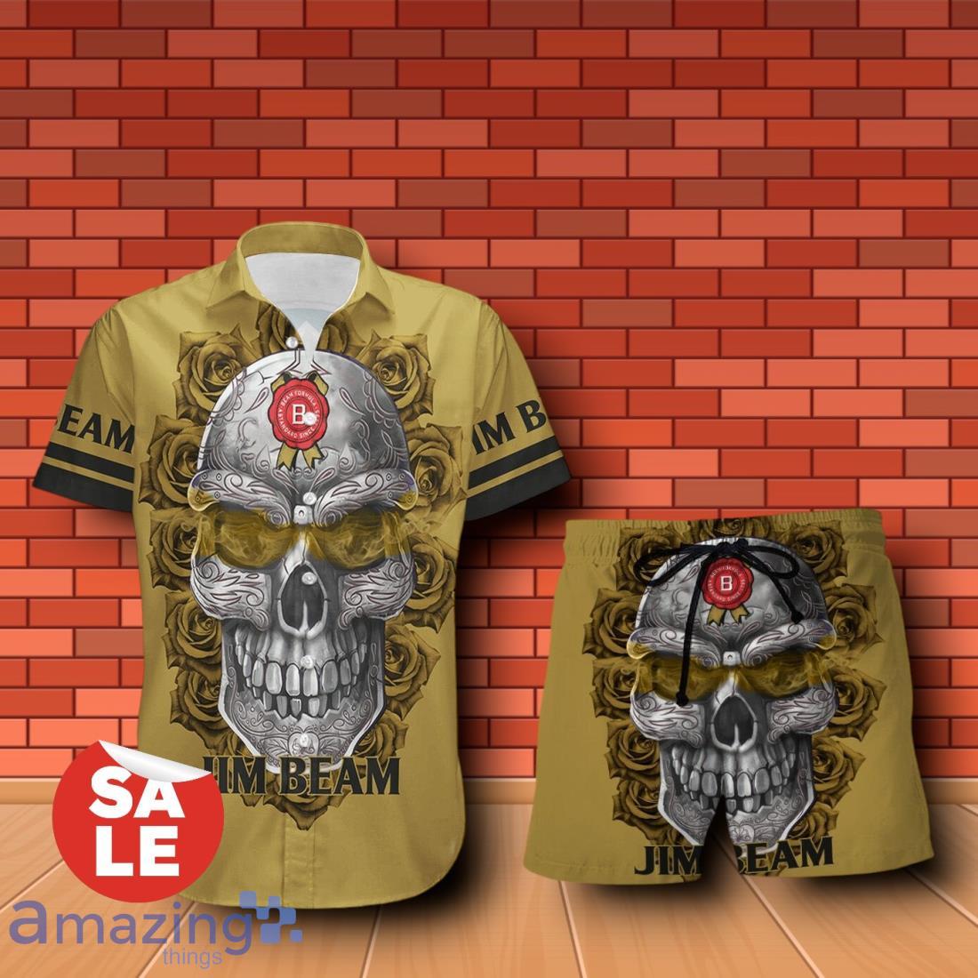 Jim Beam Sukull Rose 3D Hawaiian Shirt & Shorts For Men Women image Jim Beam Sukull Rose 3D Hawaiian Shirt & Shorts For Men Women Product Photo 1