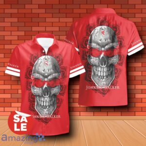 Johnnie Walker Sukull Rose 3D Hawaiian Shirt & Shorts For Men Women Product Photo 2