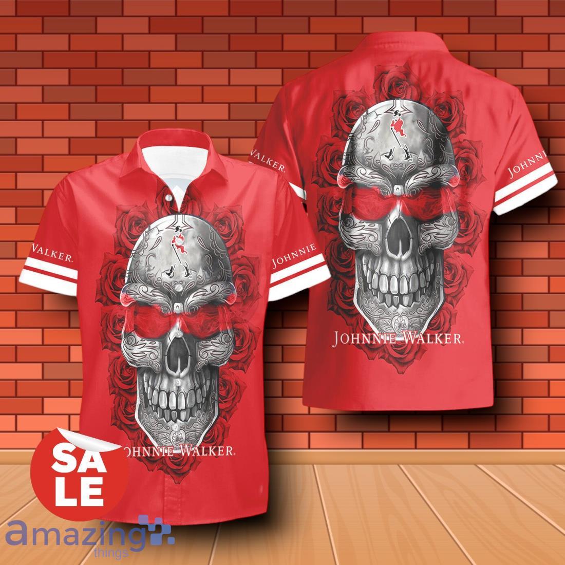 Johnnie Walker Sukull Rose 3D Hawaiian Shirt & Shorts For Men Women image Johnnie Walker Sukull Rose 3D Hawaiian Shirt & Shorts For Men Women Product Photo 2