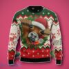 Just A Girl Who Like Santa Cow Xmas Ugly 3D Sweater Unique Gift