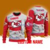 Kansas City Chiefs NFL Custom Name Christmas Ugly Sweater 3D For Men Women