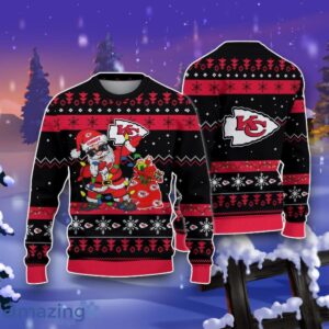 Kansas City Chiefs Santa Claus Ugly Christmas 3D Sweater Impressive Gift Product Photo 1