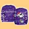 Kansas State Wildcats NCAA Snoopy and Woodstock Cute Personalized Number Christmas Ugly Sweater New Gift Limited Edition