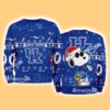 Kentucky Wildcats NCAA Snoopy and Woodstock Cute Personalized Number Christmas Ugly Sweater New Gift Limited Edition